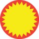 Large 'Red & Yellow Flash' Labels